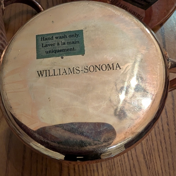 Williams Sonoma Copper Mugs Set Of 4 - Picture 3 of 5